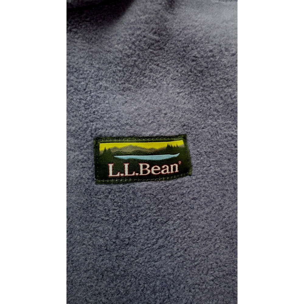 LL Bean Mountain Classic Women's Fleece Vest Purple Lavender  Full Zip Size M View 3